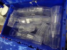 * box approximately 50-plus large plastic tumblers