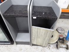 * 2 x tray clearing stations one with missing door