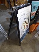 * large 600 wide floor standing a board aluminium