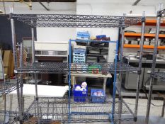 * wire rack 1180w x 500d x 1900h on castors
