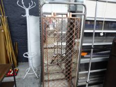 * s/s clothes rail and 2 x copper hanging display racks