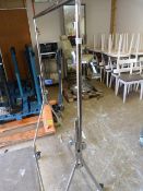 *Folding Chrome Clothes Rail