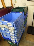 *Nineteen Plastic Storage Boxes