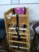 *Three Wooden Highchairs