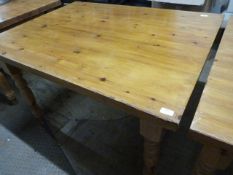 Pine Dining Table 122.5x92x77cm