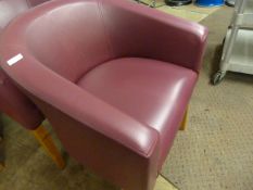 *Two Purple Tub Chairs