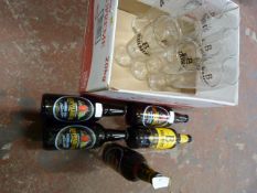 *Five Bottles of Non-Alcoholic Cider, and a Quantity of Bulmer's Glasses