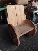 Cable Spool Chair