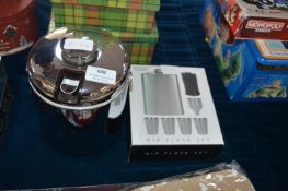 Ice Bucket and a Hip Flask Set