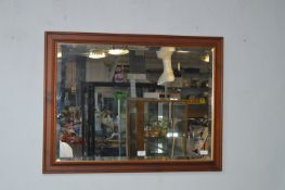 Pine Framed Bevel Edge Wall Mirror