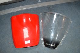 Honda Motorbike Screen, and a Seat Cover
