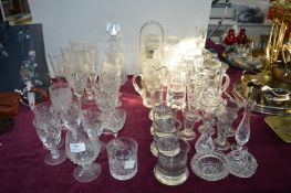 Drinking Glasses, Decanters, etc.