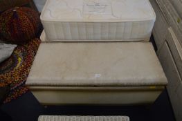 Rattan Ottoman and Contents