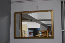 Gilt Framed Beveled Edge Mirror