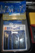 Bergan Punch & Chisel Set, Flat Wood Bit Set, Silv