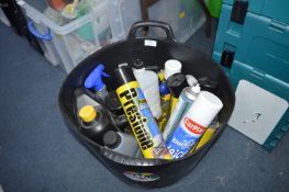 Plastic Trug Containing Car Products