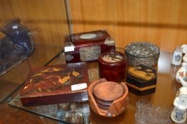 Oriental Lacquered Boxes etc.