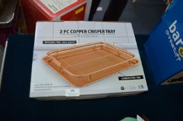 2pc Copper Crisper Tray Set