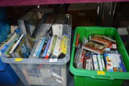 Two Tubs of DVDs and Videos