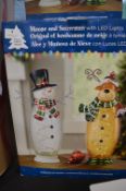 *Moose & Snowman with LED Lights