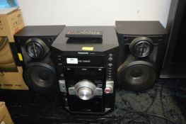 Panasonic SA-AK270 Audio System with Five Disc Changer and Remote
