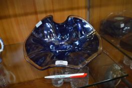 Blue Murano Art Glass Dish