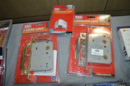 ERA 3-Level Lock, Bathroom Lock, and a Patio Door