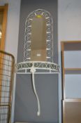 White Painted Wrought Iron Wall Shelf