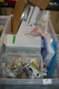 Large Storage Tub of Locksmiths Spares; Locks, Door Handles, etc.