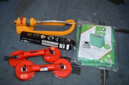 Two Amtech Glass Suction Grips, Garden Bag, and a