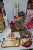 Christmas Signs, Fir Cones, etc.
