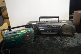 Panasonic RXFT530 Stereo Radio Cassette Recorder plus Bush Radio Cassette Recorder