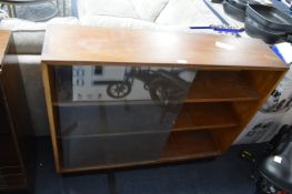 Retro Bookcase with Sliding Glass Door