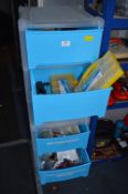 Set of Plastic Storage Drawers (AF) and Contents