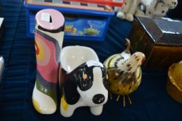 Chicken, Dog, and a Wellington Boot