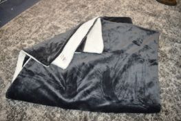 *Life Comfort Grey Plush Throw