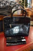 *Osprey Black Handbag and Matching Purse