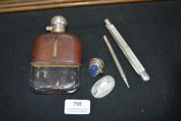 Hip Flask, Pens, etc.