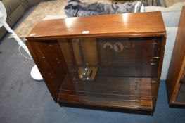 Retro Bookcase with Sliding Glass Door