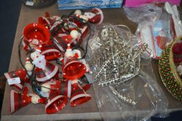 Santa Christmas String Lights and Metallic Lights