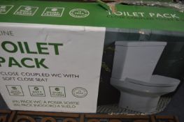 *Outline Close Coupled Toilet with Soft Close Seat (AF - salvage)