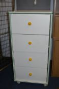 White Four Drawer Chest