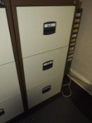 *Three Drawer Foolscap Filing Cabinet (coffee & cream)