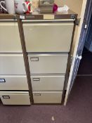 *Four Drawer Foolscap Filing Cabinet (coffee & cream)