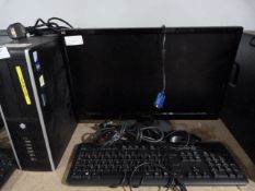 *HP Desktop Computer with Monitor, Keyboard and Mouse