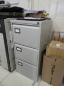 *Three Drawer Foolscap Filing Cabinet (Grey)