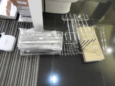 *Assorted Chrome Pullout Larder Unit Trays, Spice Racks, etc.