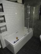 *Acrylic Bath with Taps, Shower Head and Folding Shower Screen