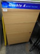 *Standalone Three Drawer Unit in Beechwood Finish