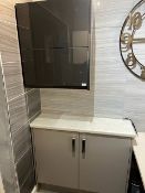 *Kitchen Cabinet & Cupboard (Grey & Gloss)